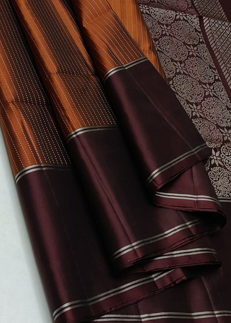 Pure handloom Double warp soft silk saree Fancy design on silk saree Price 6650+$ To place your order, connect with the link given in the bio_ Rekha Earth Floral - Image 1