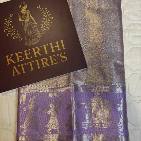 Rajitha Red-Gold Kanchipattu